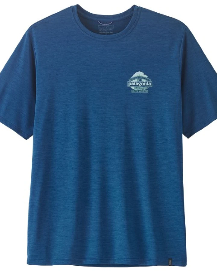 Patagonia - Cap Cool Daily Shirt Great Waves - Funktionsshirt Gr S blau