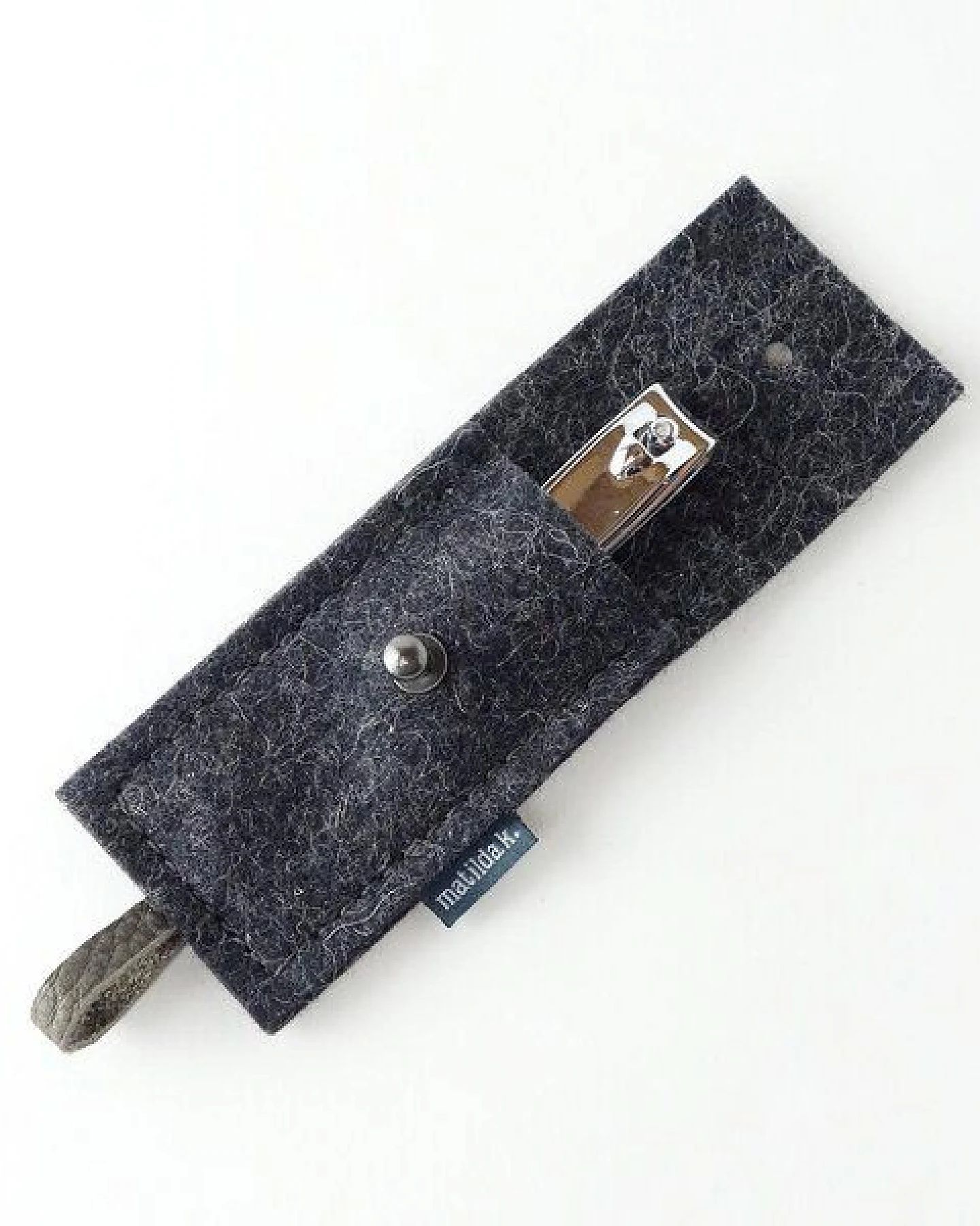 matilda k. manufaktur maniküre-etui minimalistisch aus Filz mit nagelknipser 'franz' – Ansicht 2