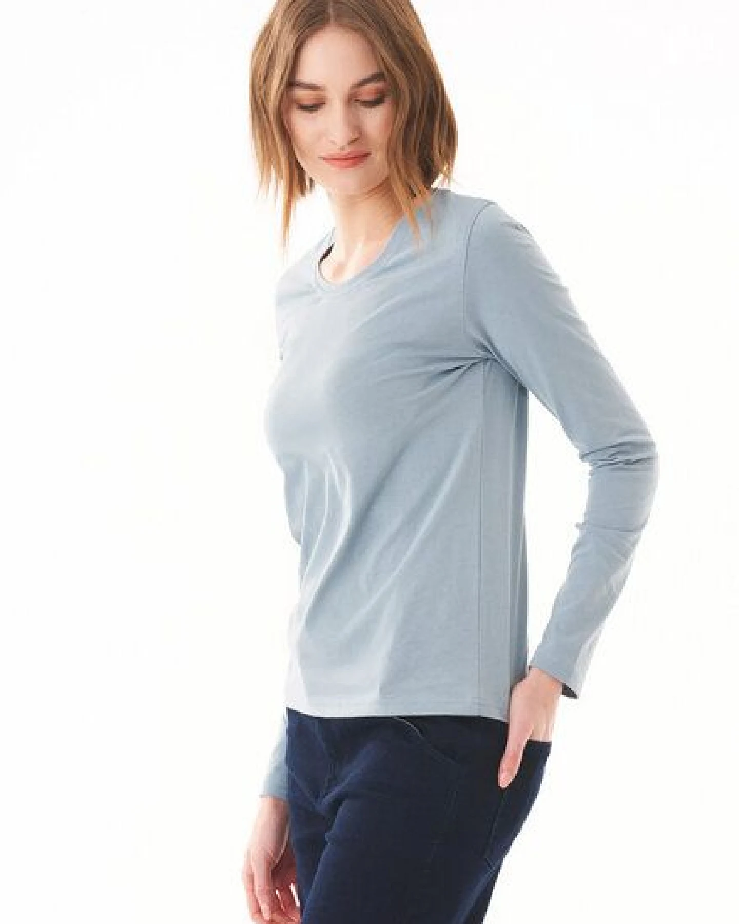 ORGANICATION Langarmshirt aus Bio-Baumwolle – Ansicht 3