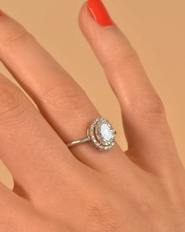 Eppi Ring mit Moissanit und Lab Grown Diamanten Arya