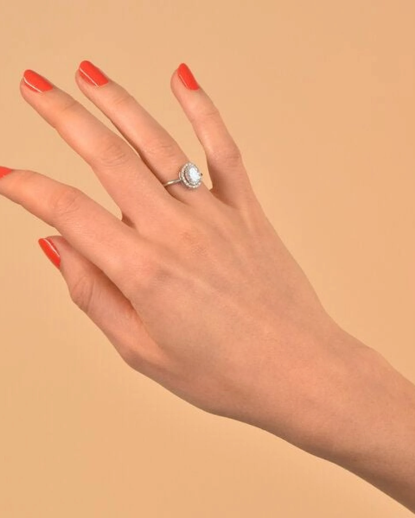 Eppi Ring mit Moissanit und Lab Grown Diamanten Arya – Ansicht 4