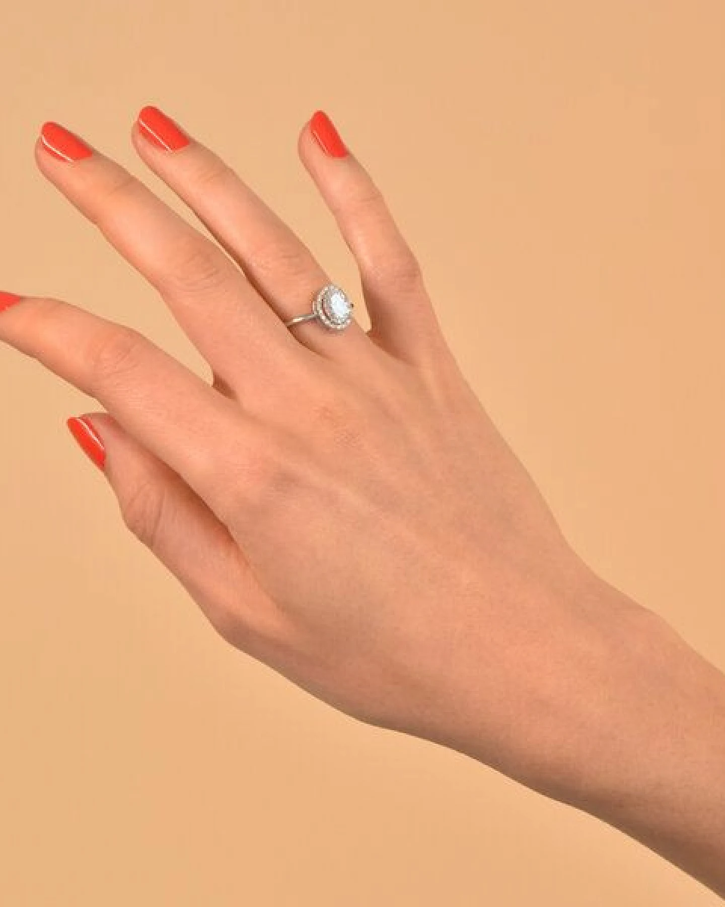 Eppi Ring mit Moissanit und Lab Grown Diamanten Arya – Ansicht 4