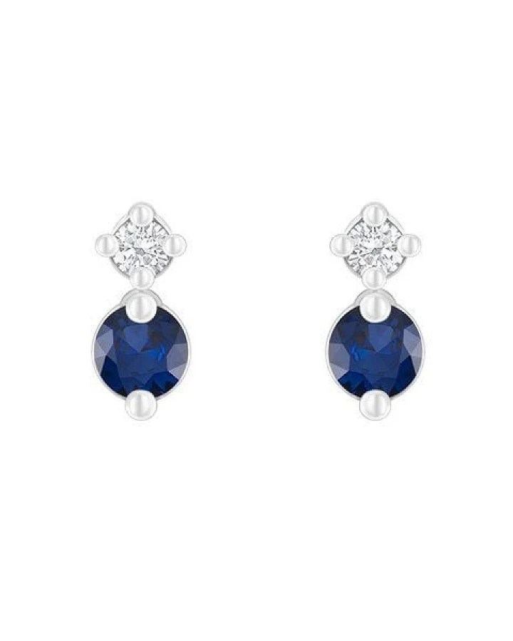 Eppi Minimalistische Ohrringe mit Saphiren und Diamanten Durante