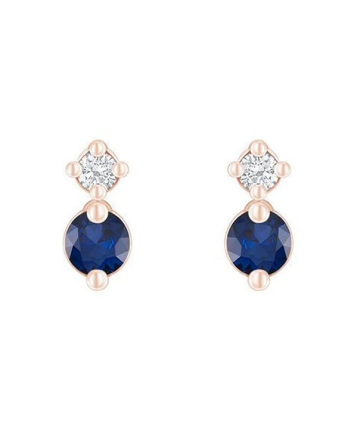 Eppi Minimalistische Ohrringe mit Saphiren und Diamanten Durante