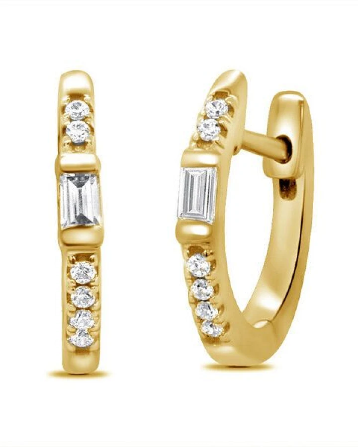 Eppi Silberne Ohrreifen mit Lab Grown Diamanten Agni