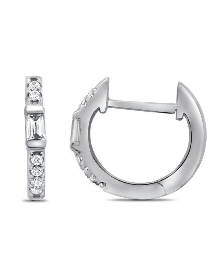 Eppi Silberne Ohrreifen mit Lab Grown Diamanten Agni