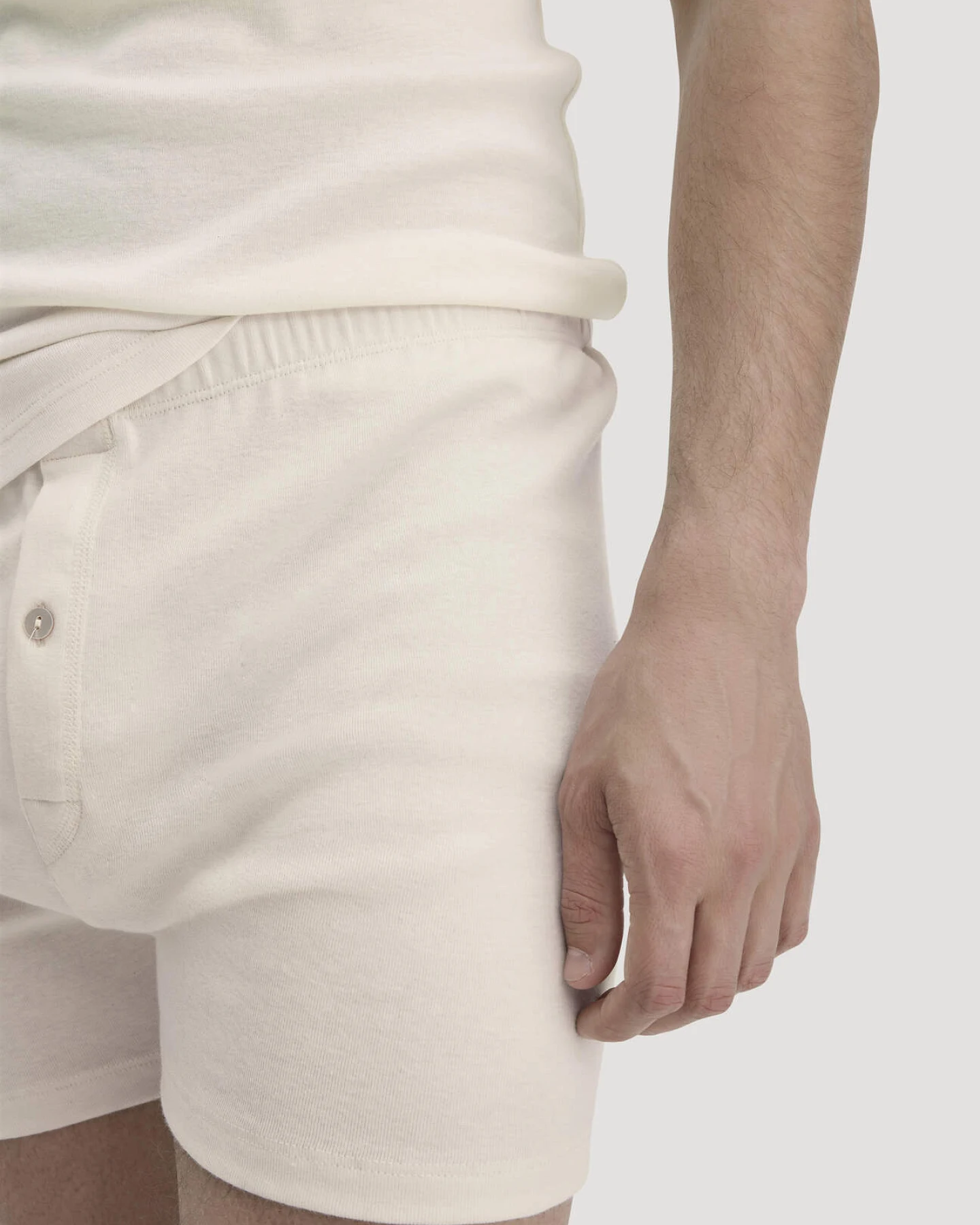 hessnatur Herren Boxershorts PURE NATURE aus Bio-Baumwolle - natur - Größe 4 = S – Ansicht 2