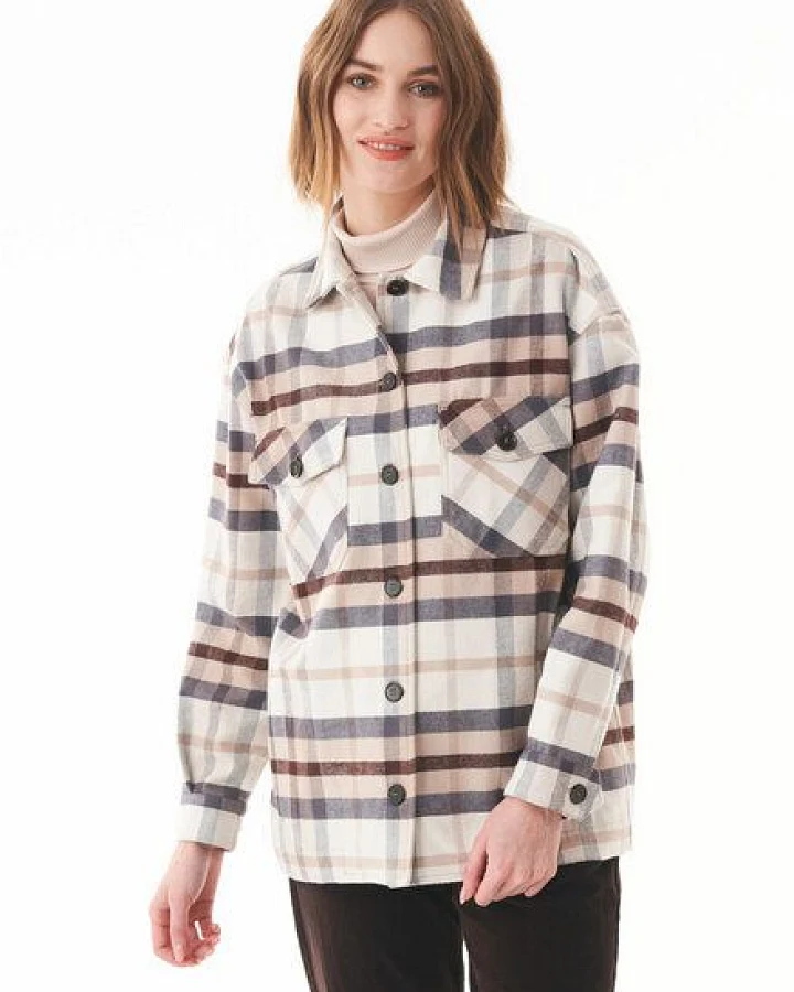 ORGANICATION Flanell Overshirt aus Bio-Baumwolle