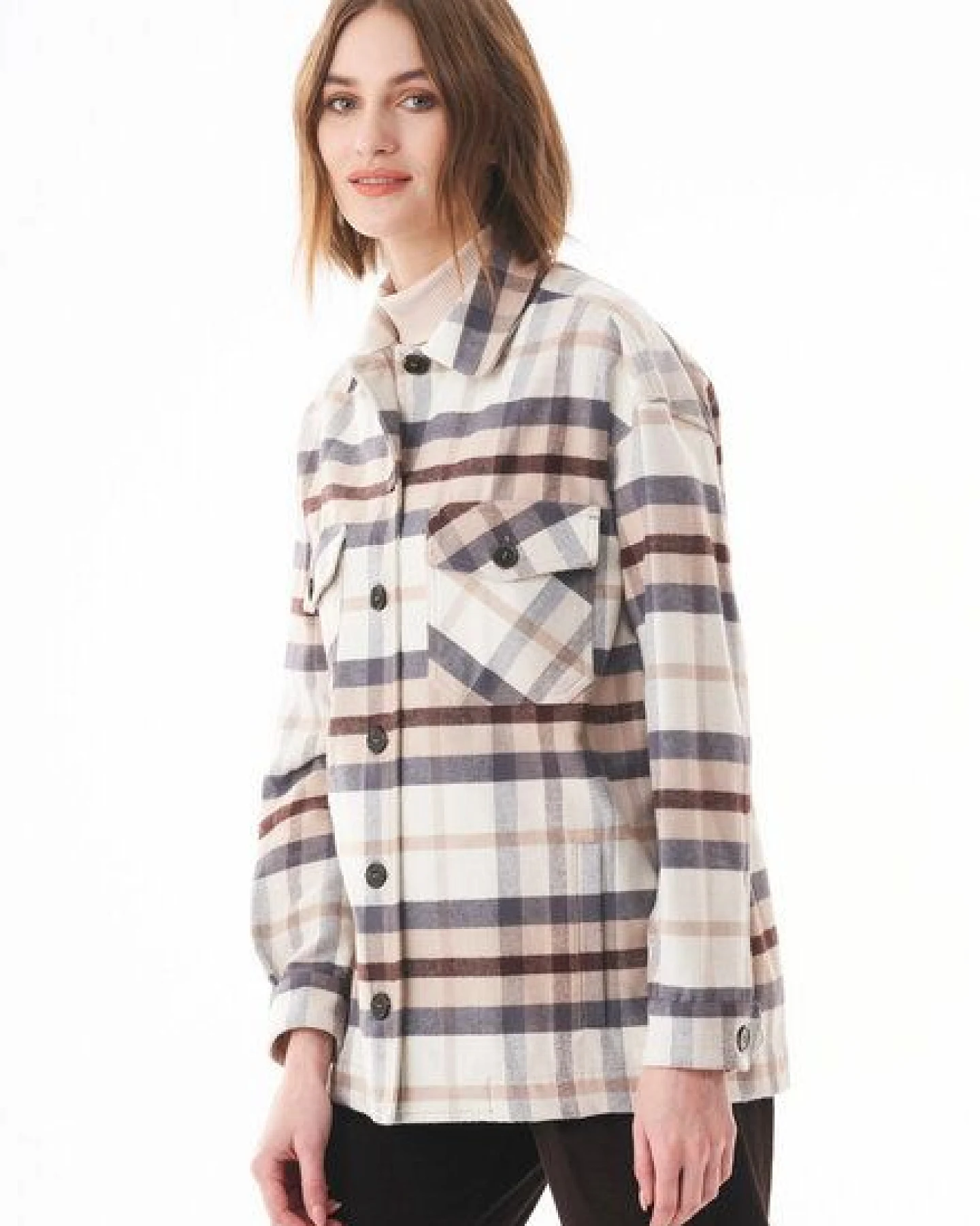 ORGANICATION Flanell Overshirt aus Bio-Baumwolle – Ansicht 3