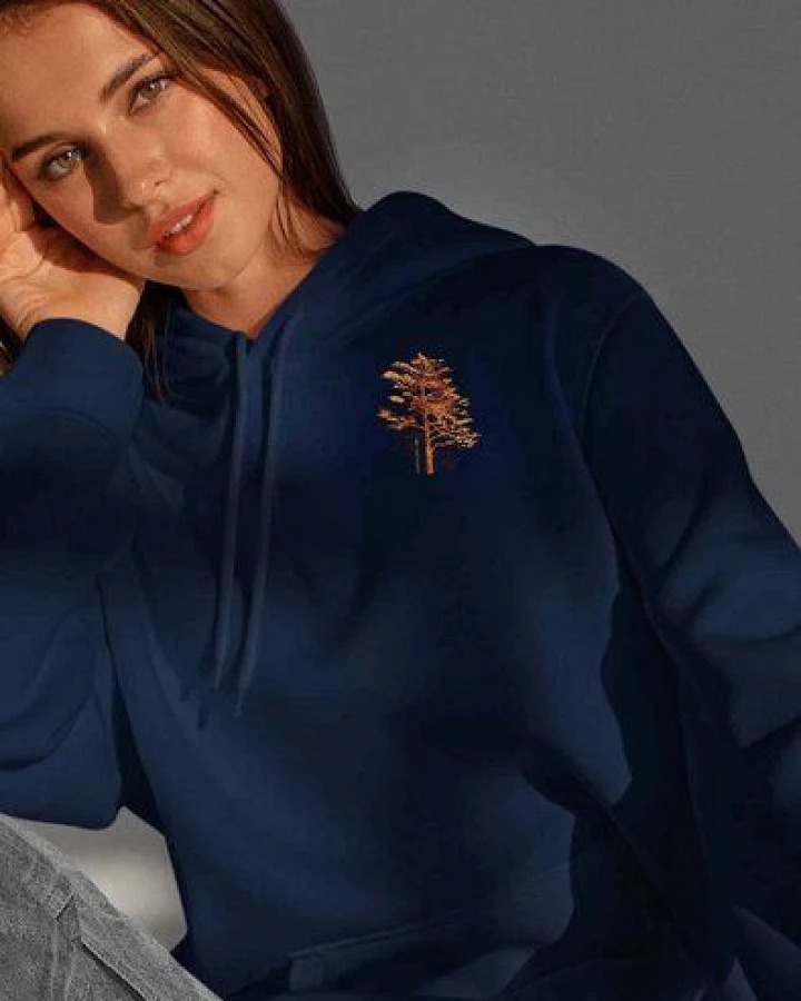 Kultgut Biofair - Tree in echter Woodoptik/ Hoodie - Innen flauschig und sehr gemütlich
