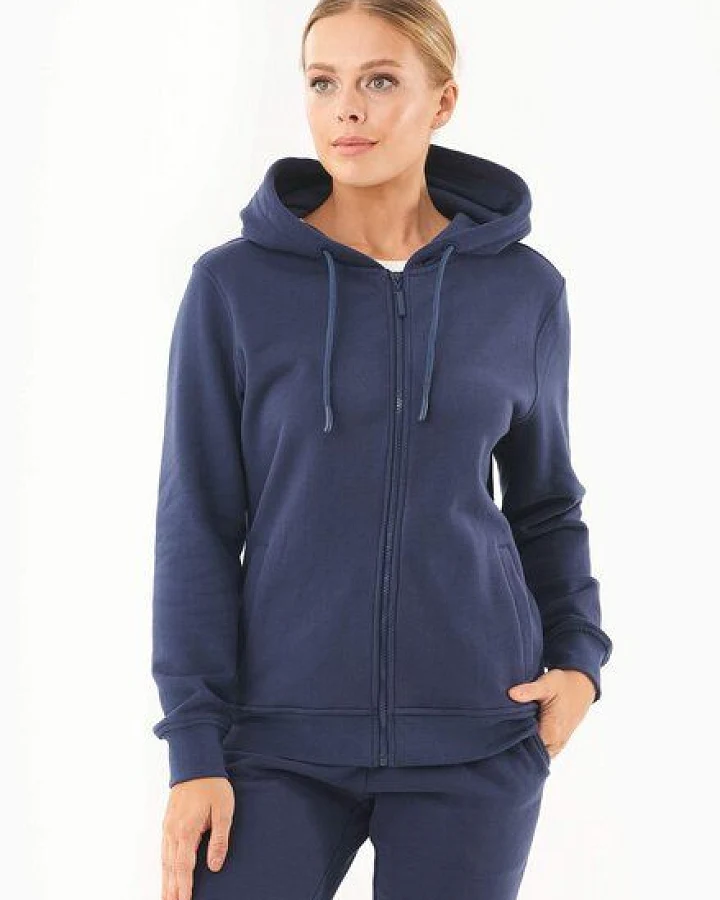 ORGANICATION Soft Touch Zip-Hoodie aus Bio-Baumwolle