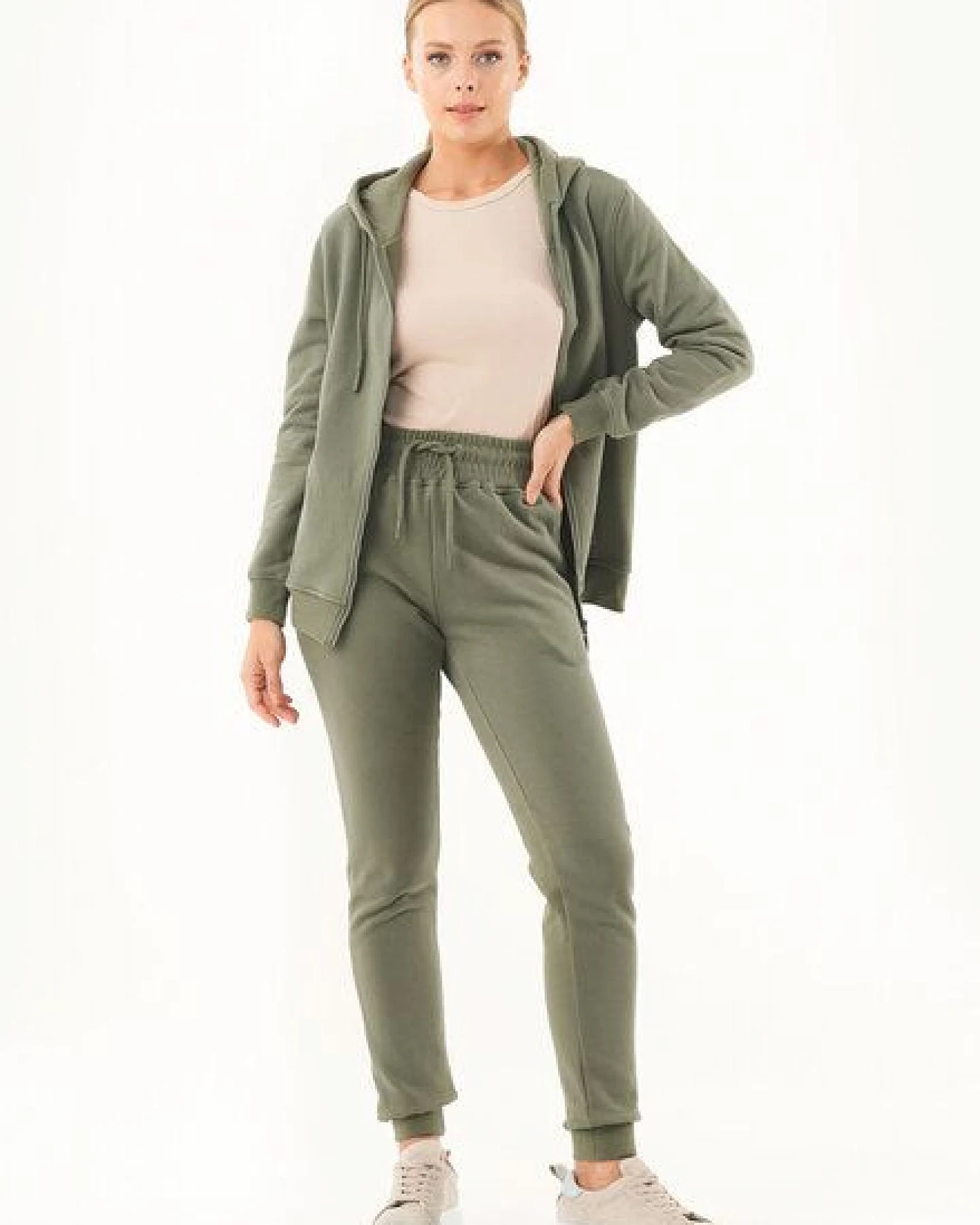 ORGANICATION Soft Touch Zip-Hoodie aus Bio-Baumwolle – Ansicht 2