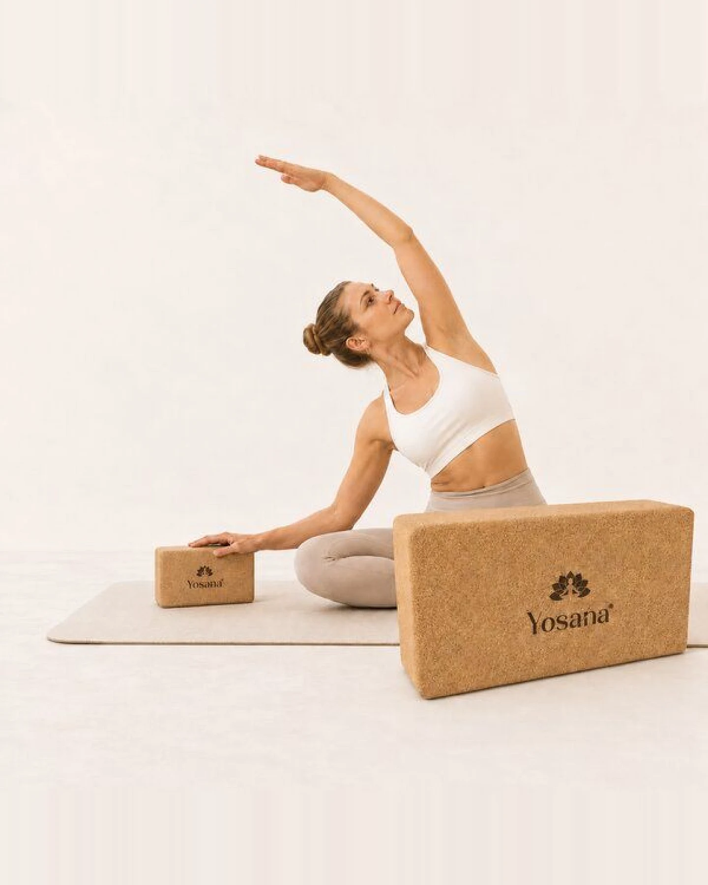 Yosana Yoga Block 227x120x75mm (2 Stück Set) – Ansicht 2
