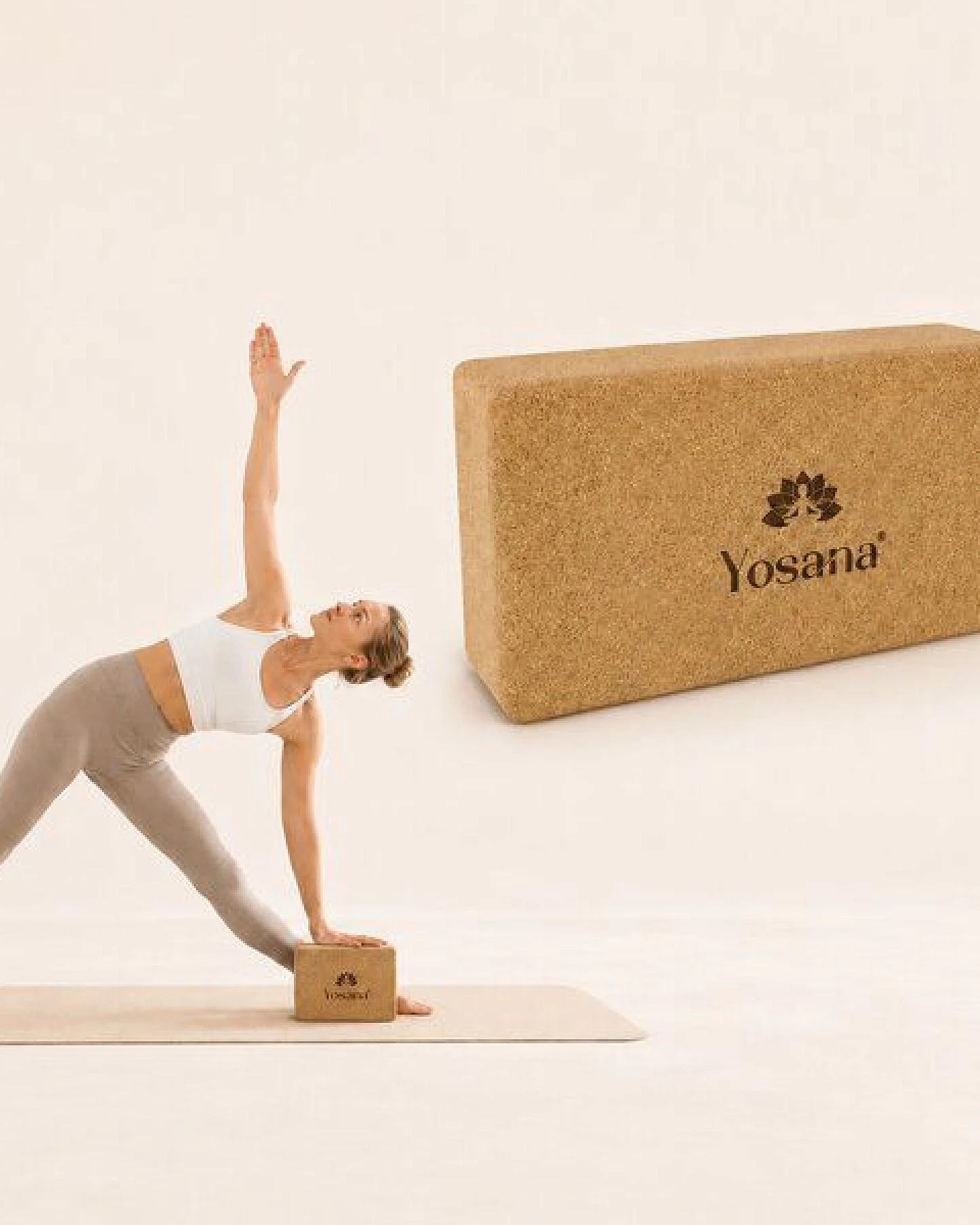 Yosana Yoga Block 227x120x75mm (2 Stück Set) – Ansicht 3