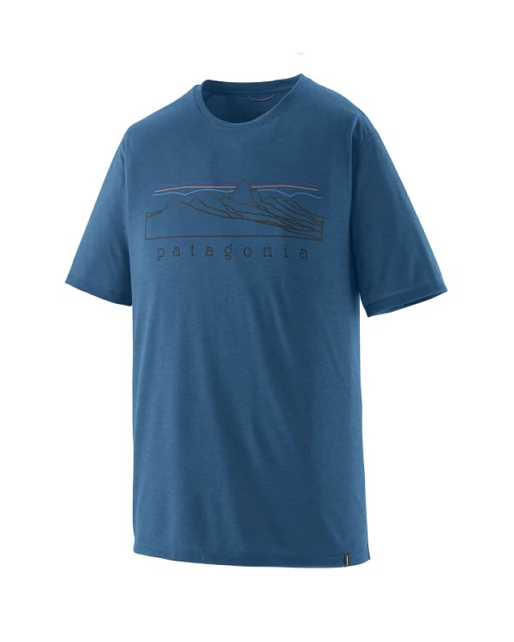 Patagonia - Cap Cool Trail Shirt Stratapeaks - Funktionsshirt Gr XS blau