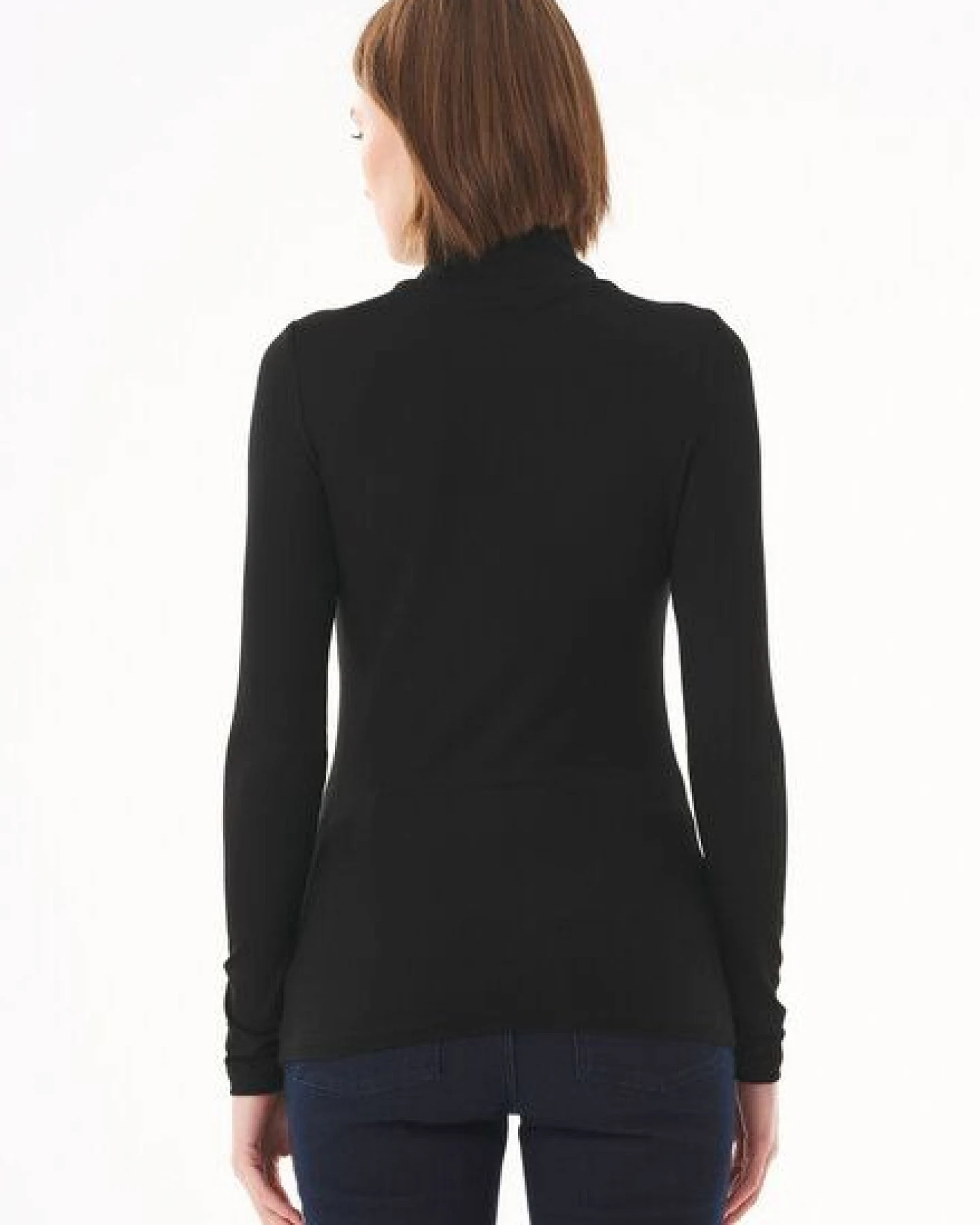 ORGANICATION Langarmshirt aus LENZING ECOVERO mit Rollkragen – Ansicht 4