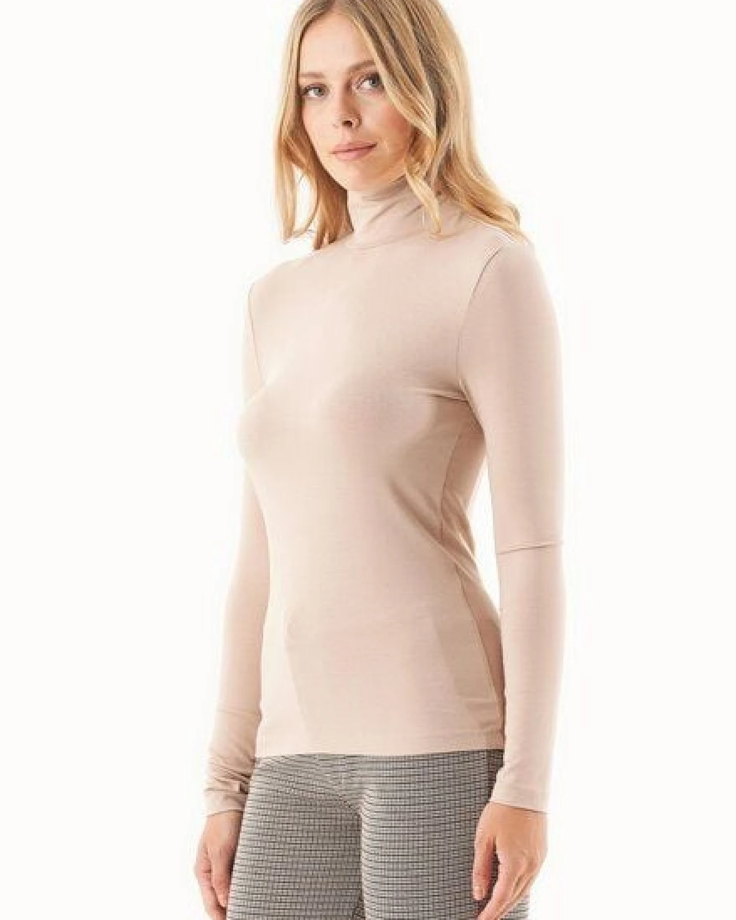 ORGANICATION Langarmshirt aus LENZING ECOVERO mit Rollkragen – Ansicht 3