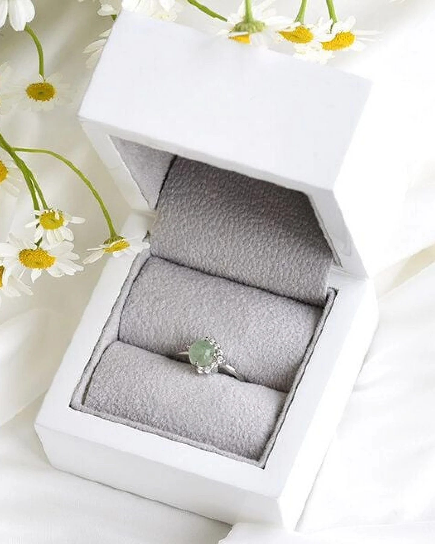 Eppi Goldener Ring mit Avanturin und Diamanten Zaray – Ansicht 4