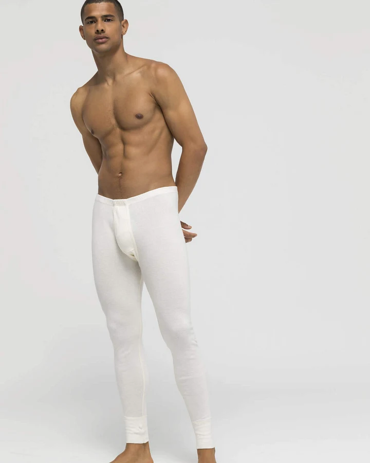 hessnatur lange Herren Pants PURE NATURE aus Bio-Baumwolle - natur - Größe 4 = S