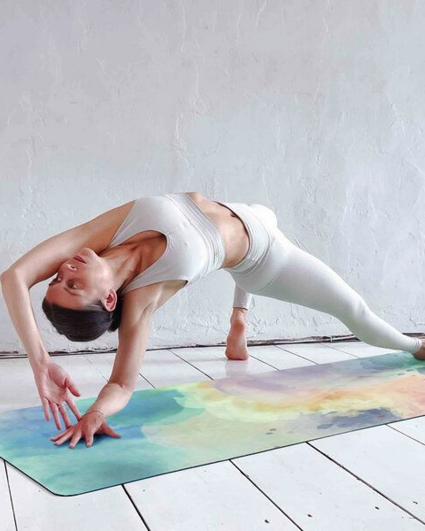 Yosana Yin Yogamatte Naturkautschuk (Bunte Wolken) – Ansicht 3