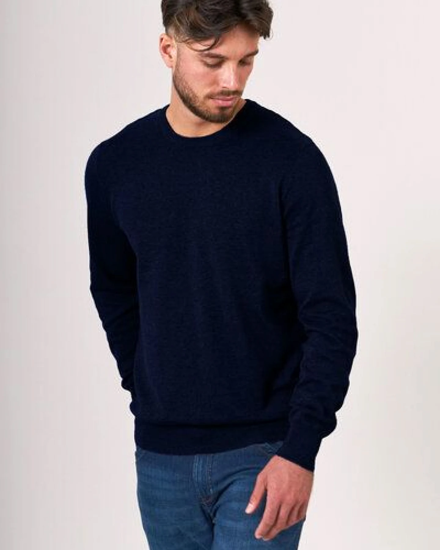 Kultgut Fühl dich wohl- Weicher Strickpullover aus reiner Biobaumwolle – Ansicht 2
