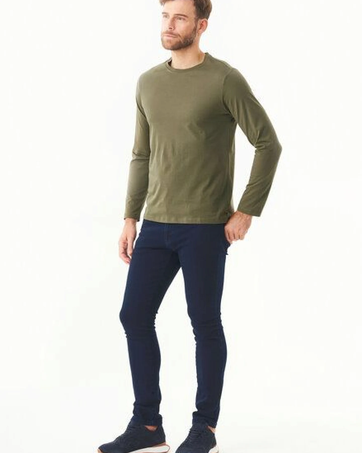 ORGANICATION Langarmshirt aus Bio-Baumwolle – Ansicht 2