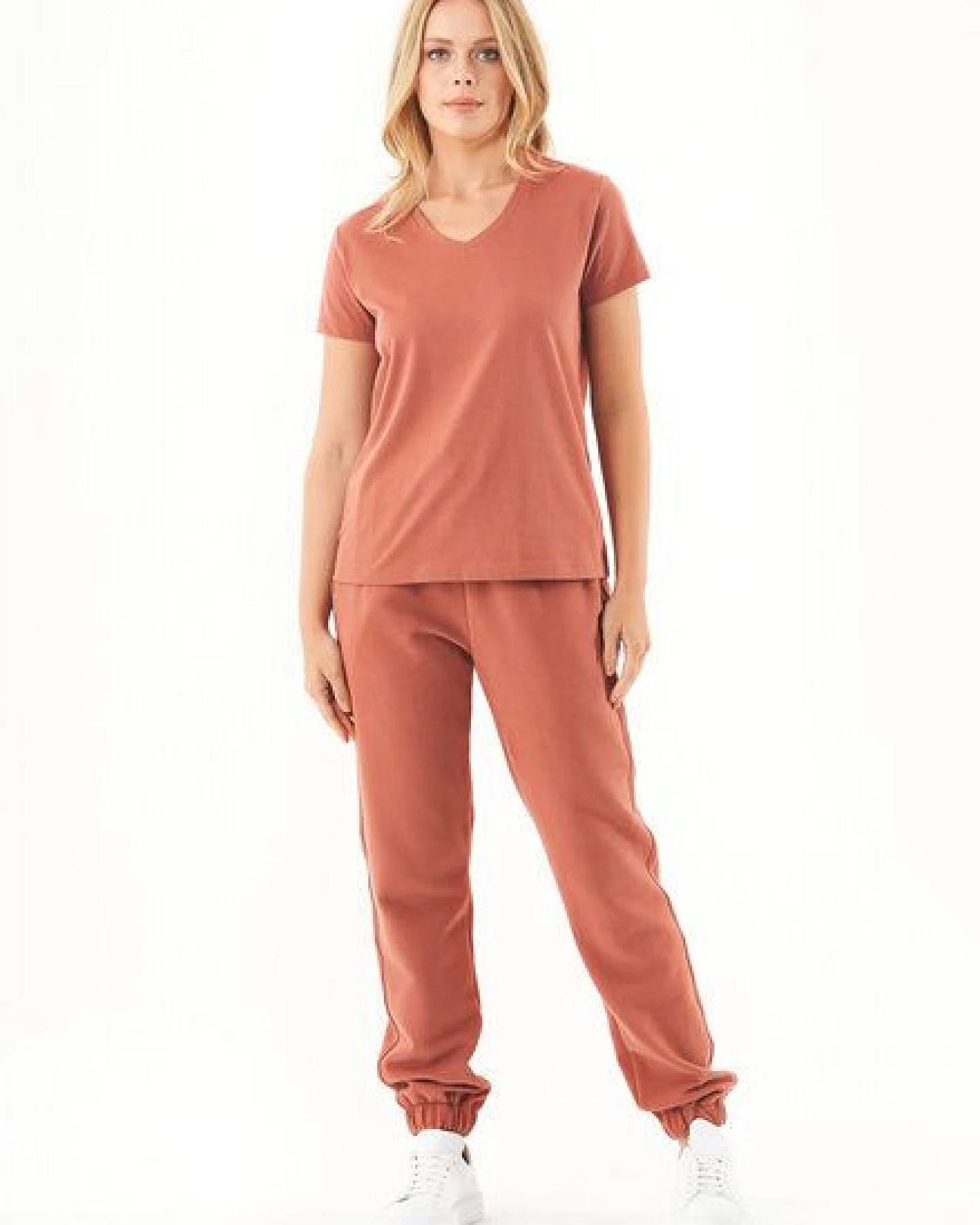 ORGANICATION ESSENTIALS-PERRIE- Soft Touch Sweathose aus Bio-Baumwolle – Ansicht 2