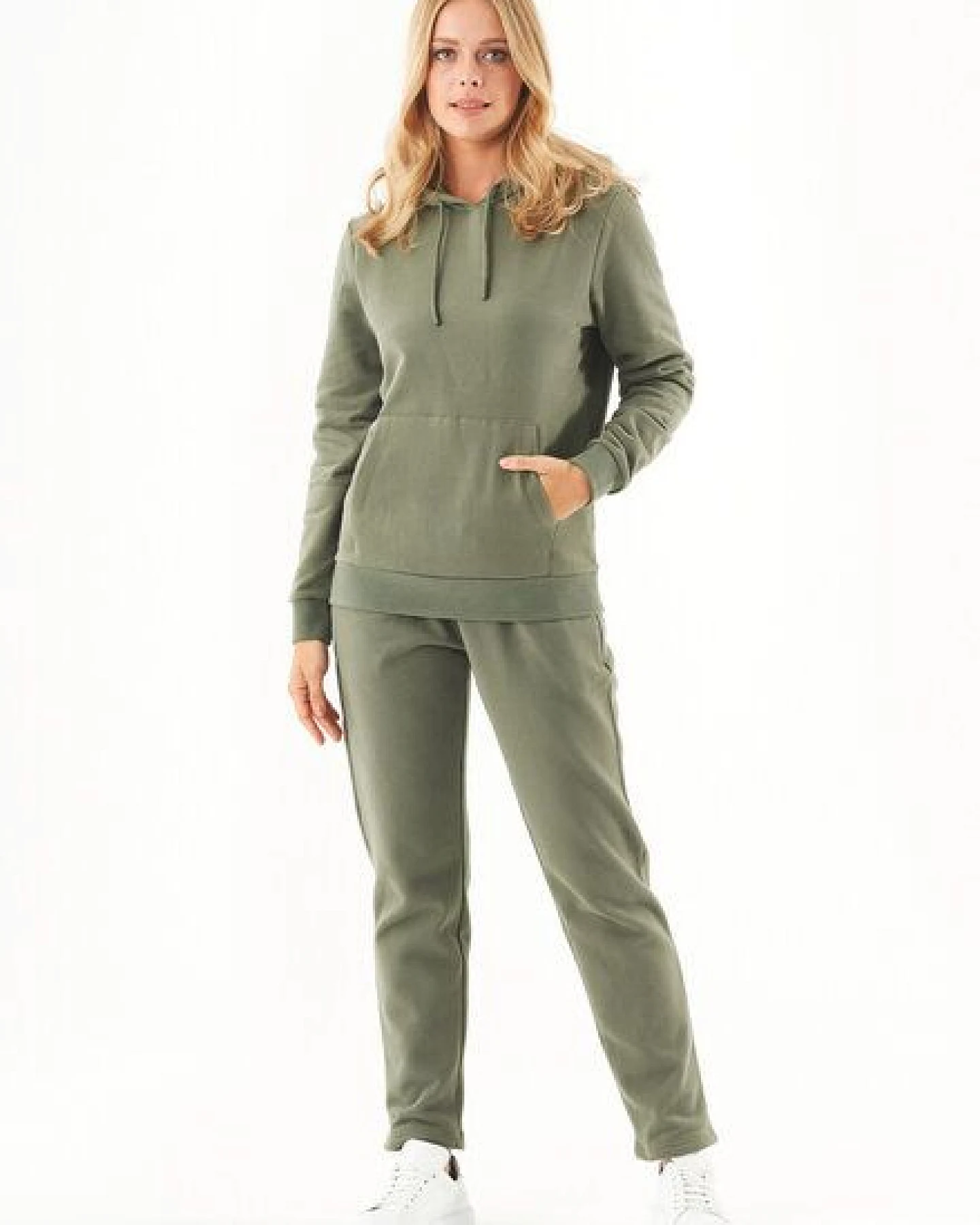ORGANICATION ESSENTIALS-PUREEN- Soft Touch Sweathose aus Bio-Baumwolle – Ansicht 2