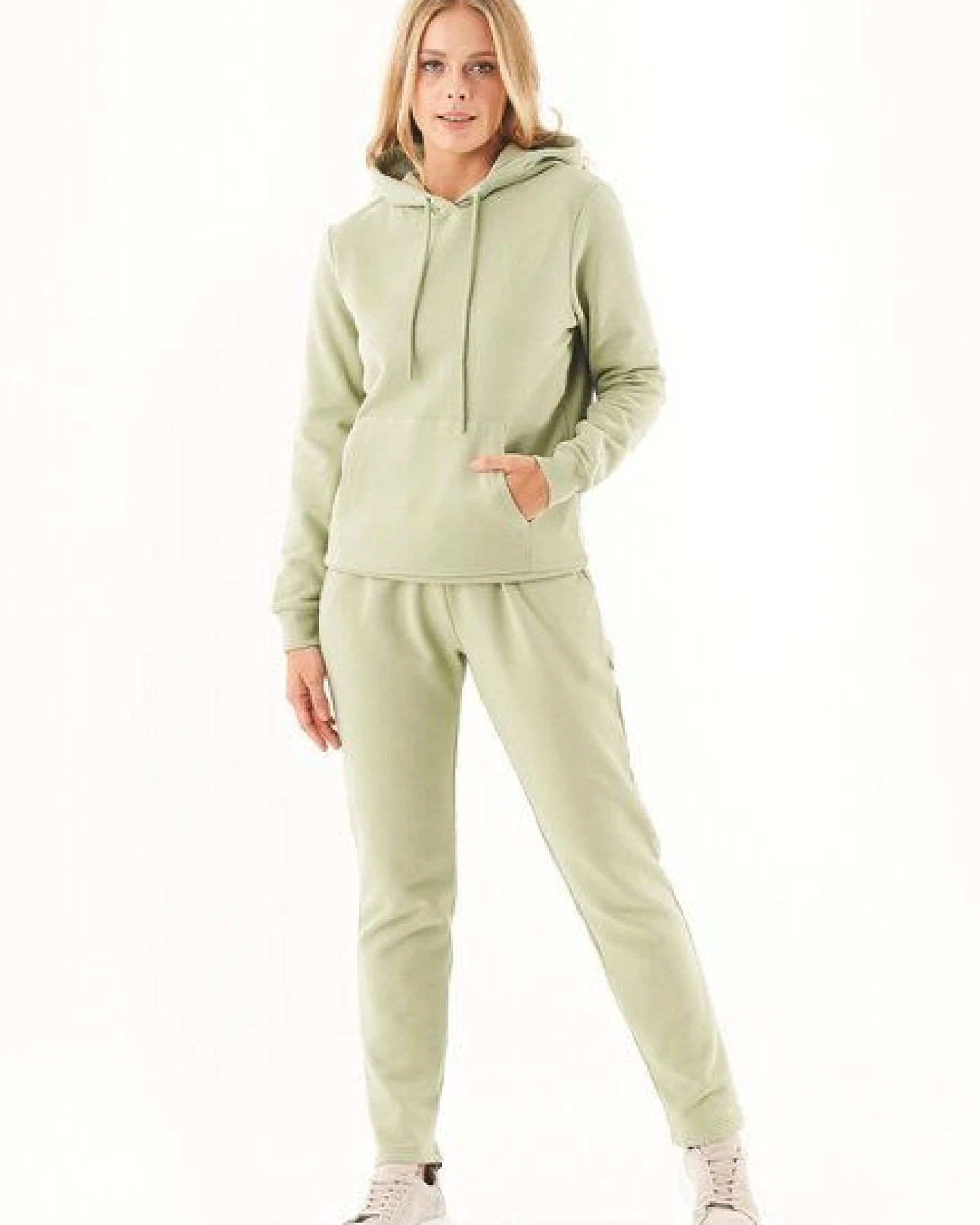 ORGANICATION ESSENTIALS-PUREEN- Soft Touch Sweathose aus Bio-Baumwolle – Ansicht 2