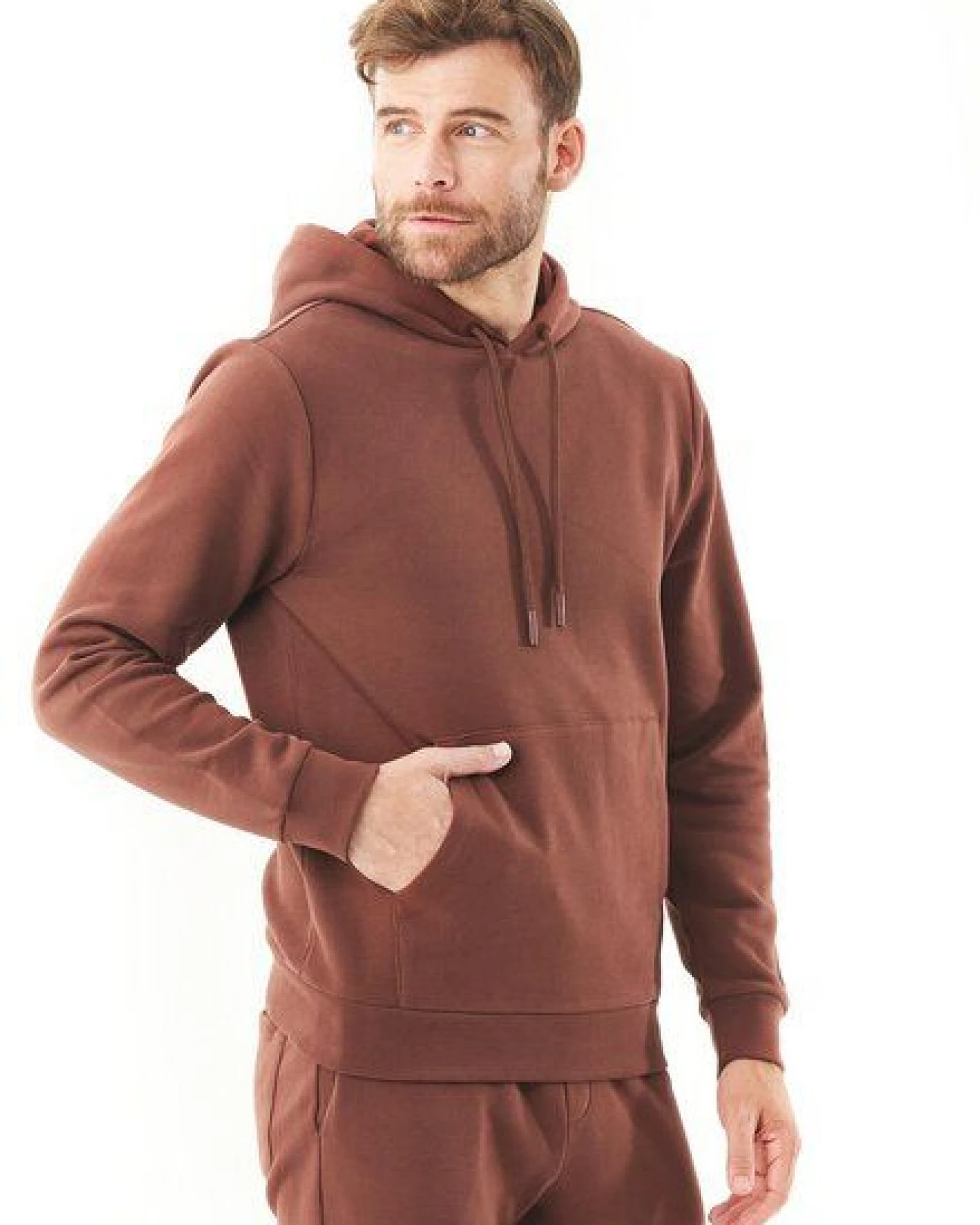 ORGANICATION ESSENTIALS-HOOLDEN-Soft Touch Hoodie aus Bio-Baumwolle – Ansicht 3