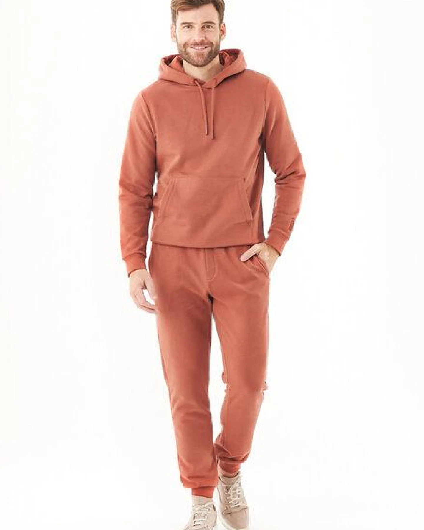 ORGANICATION ESSENTIALS-HOOLDEN-Soft Touch Hoodie aus Bio-Baumwolle – Ansicht 2
