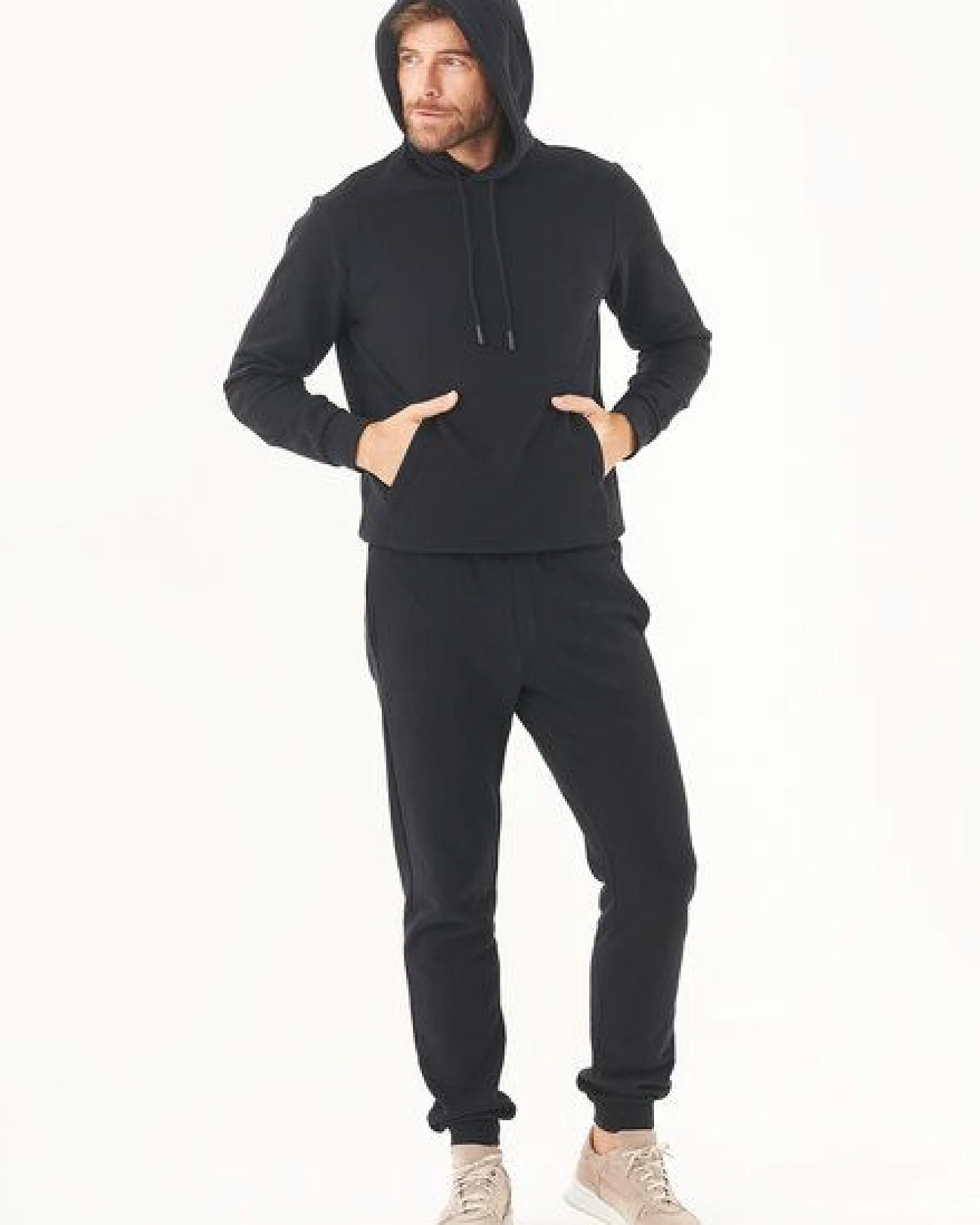 ORGANICATION ESSENTIALS-HOOLDEN-Soft Touch Hoodie aus Bio-Baumwolle – Ansicht 2