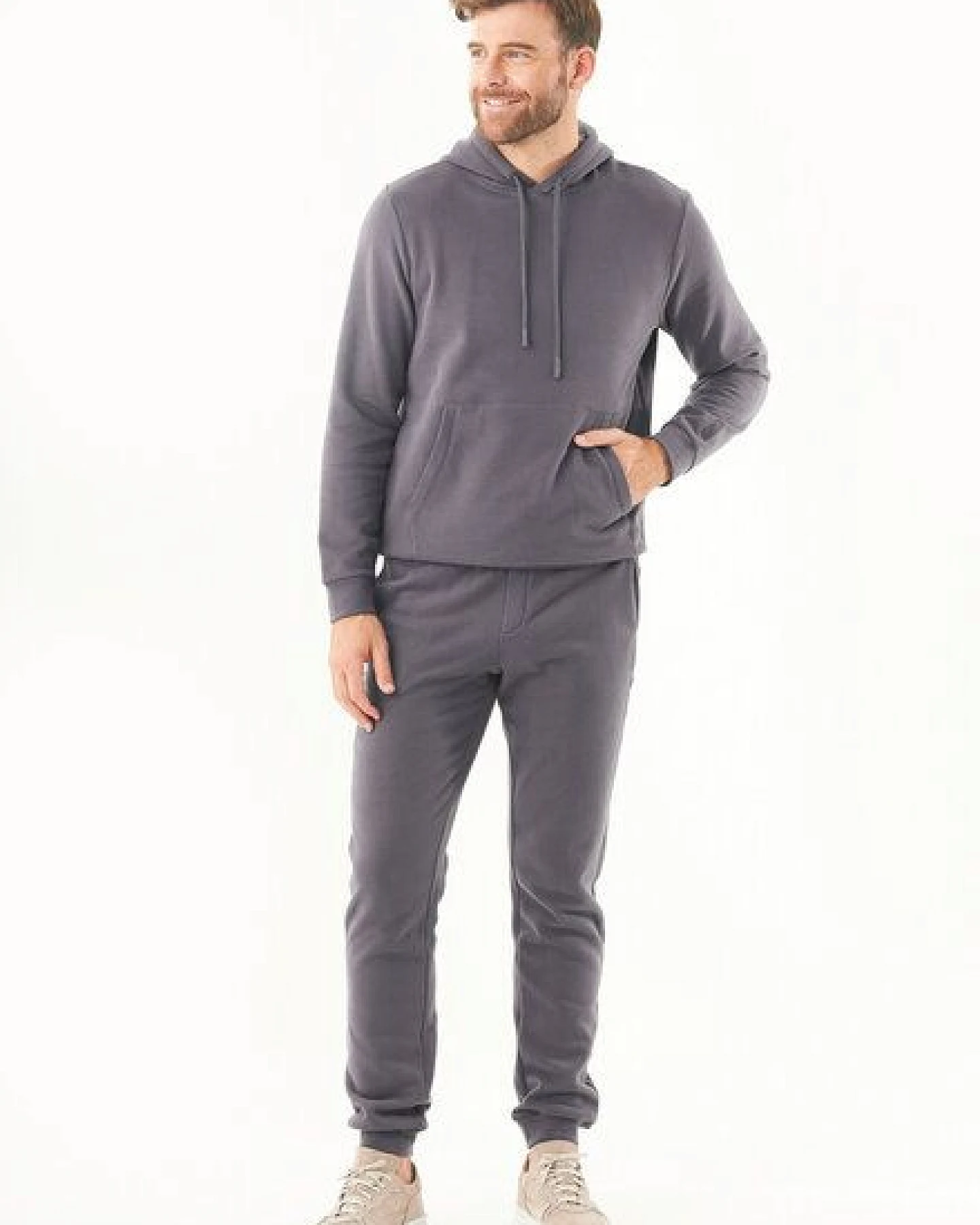 ORGANICATION ESSENTIALS-HOOLDEN-Soft Touch Hoodie aus Bio-Baumwolle – Ansicht 2