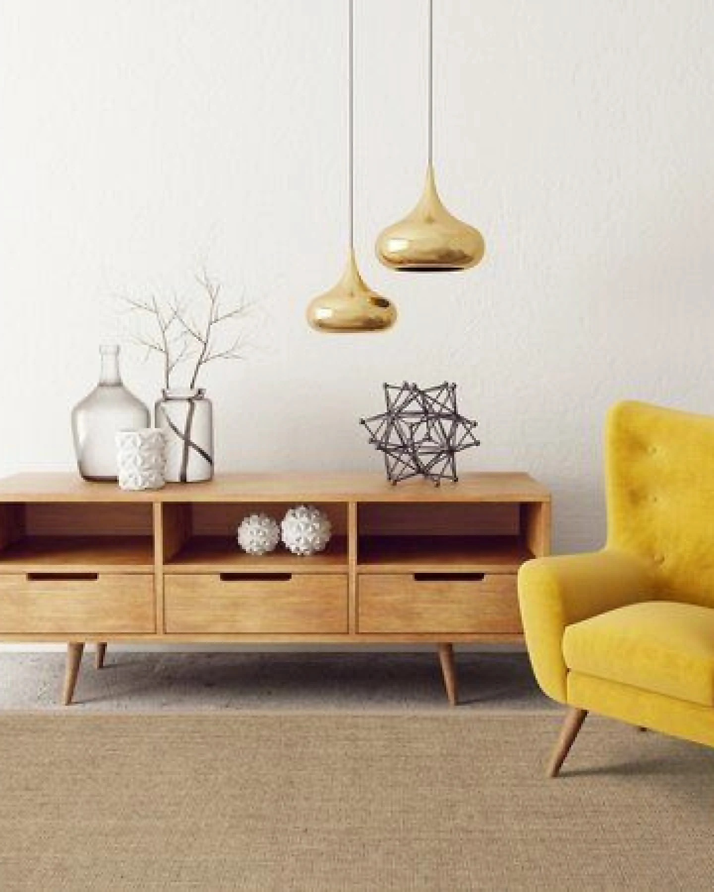 Grundstoff Sisal Teppich Purstoff haselbraun mit Vliesrücken – Ansicht 3
