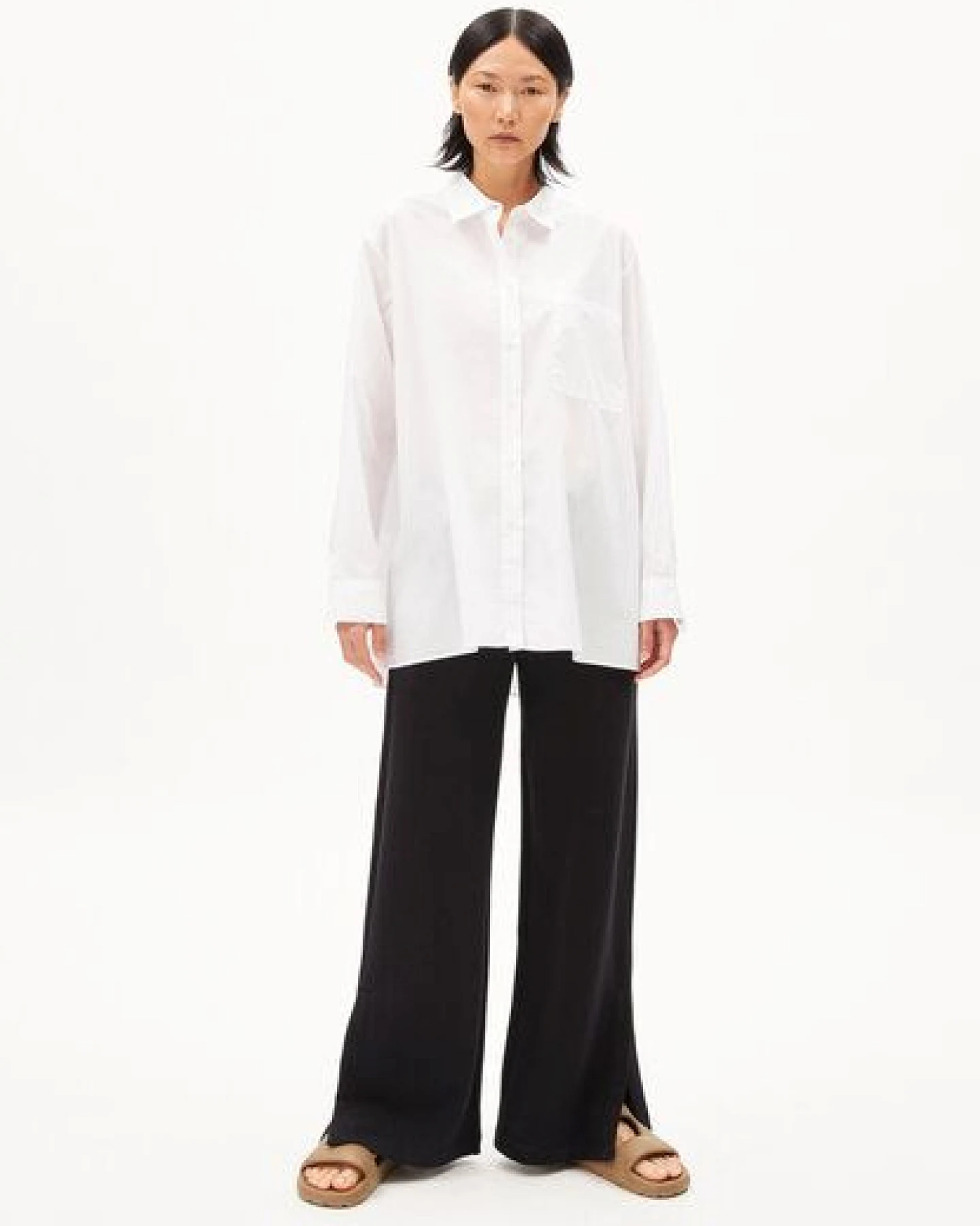 ARMEDANGELS EALGAA - Damen Bluse Loose Fit aus Bio-Baumwolle – Ansicht 4