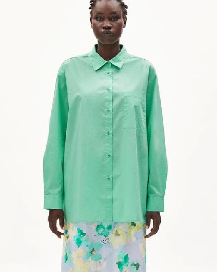 ARMEDANGELS EALGAA - Damen Bluse Loose Fit aus Bio-Baumwolle