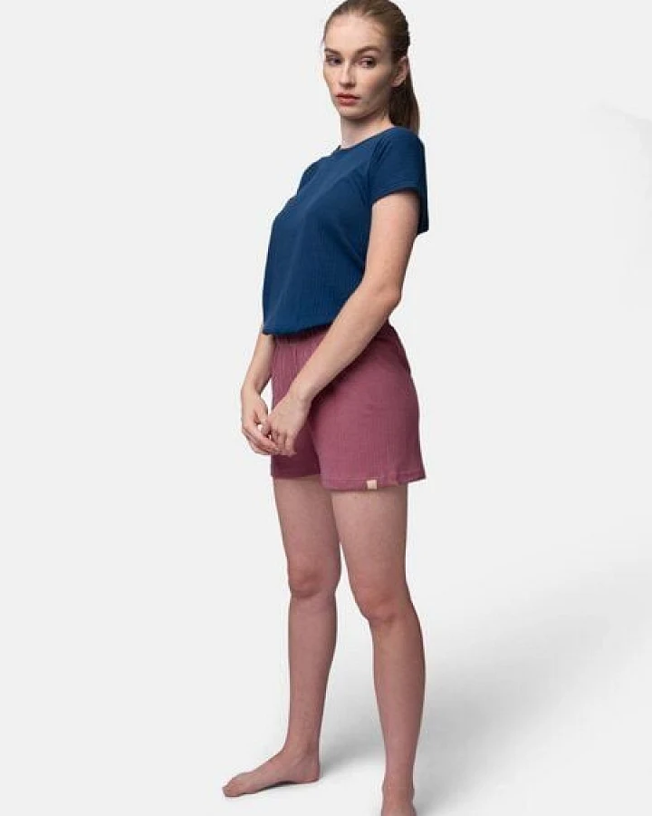 greenjama Damen Short aus Derby-Rib, GOTS-zertifiziert