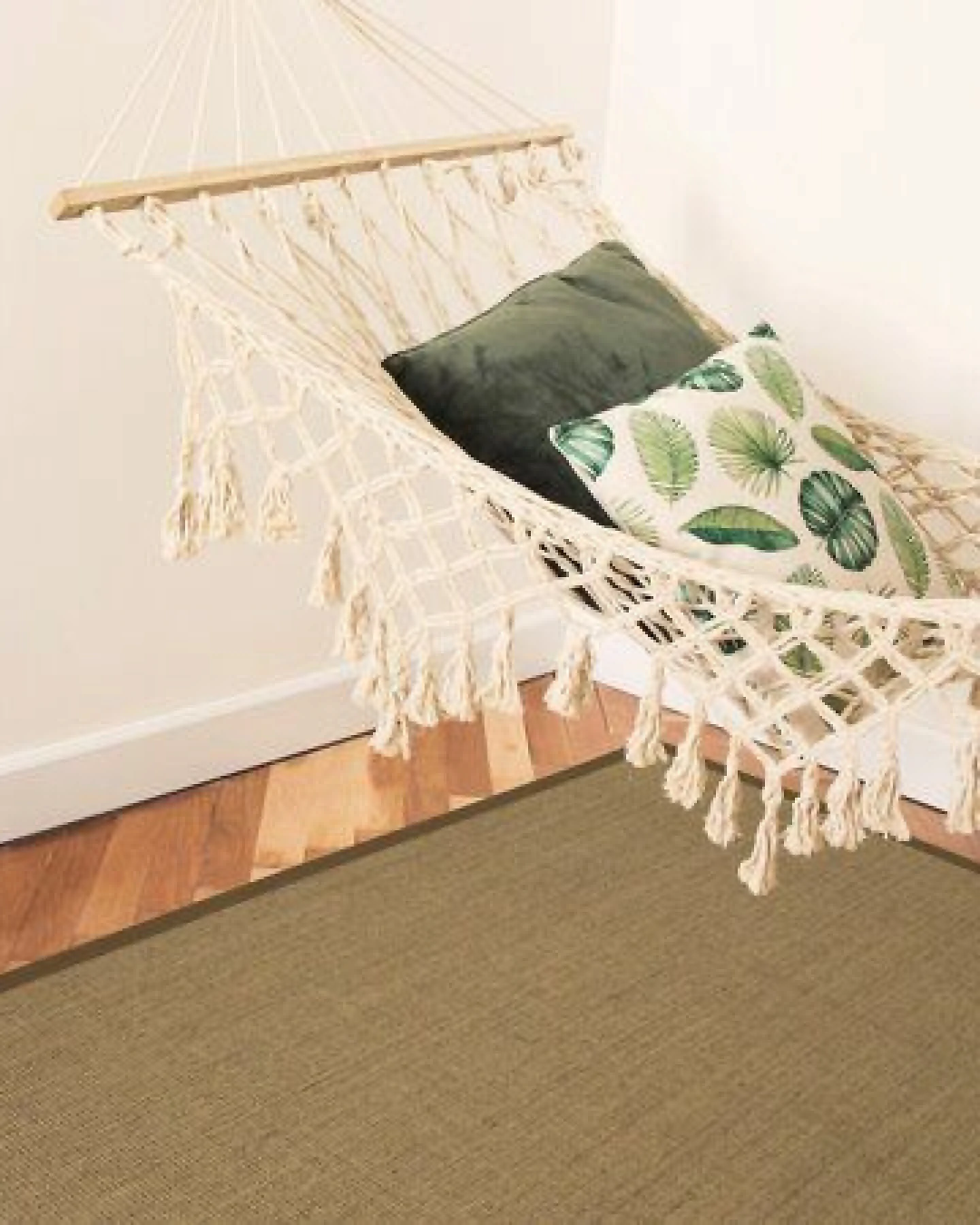 Grundstoff Sisal Teppich Purstoff pecanbraun mit Vliesrücken – Ansicht 4