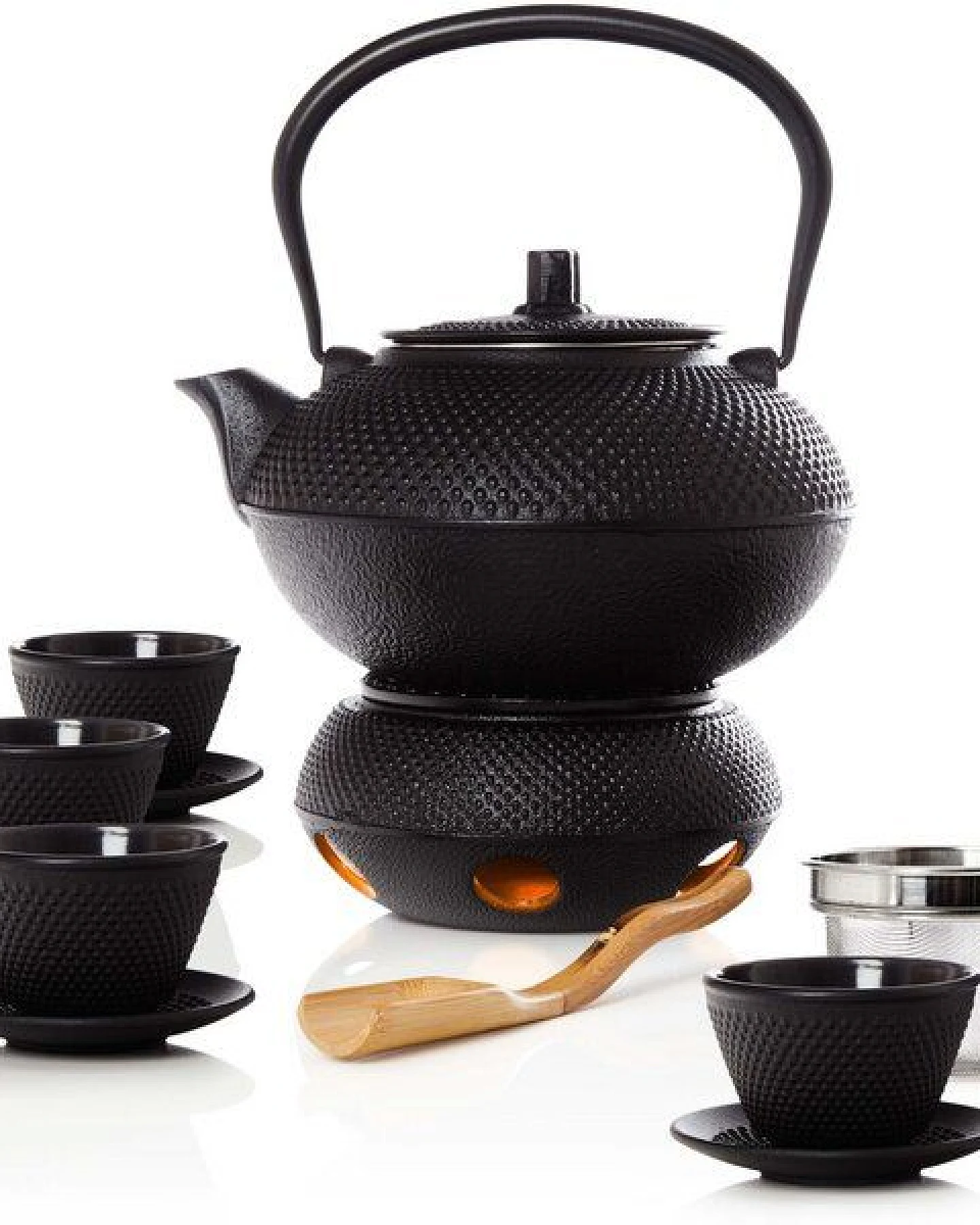 Bonvivre Teeservice 8-/12-teilig aus emailliertem Gusseisen - für 2-4 Personen – Ansicht 2