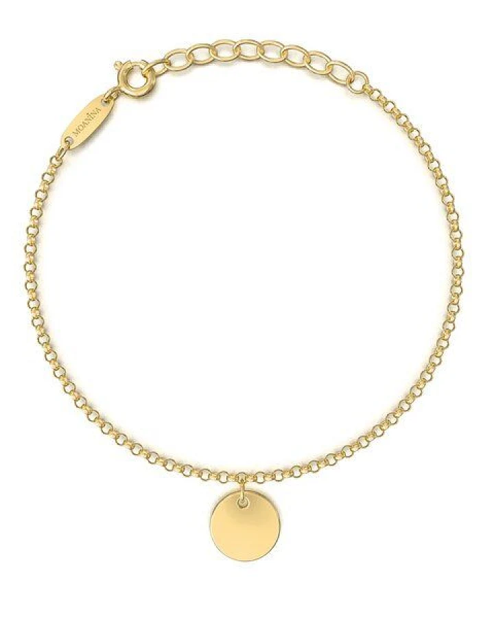 MOANINA Armband Chiara Coin - 925 Silber/18k Gold Vermeil