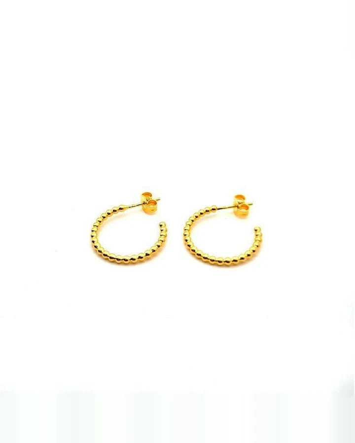 MOANINA Ohrringe Hoops Chia - 925 Silber/18k Gold Vermeil