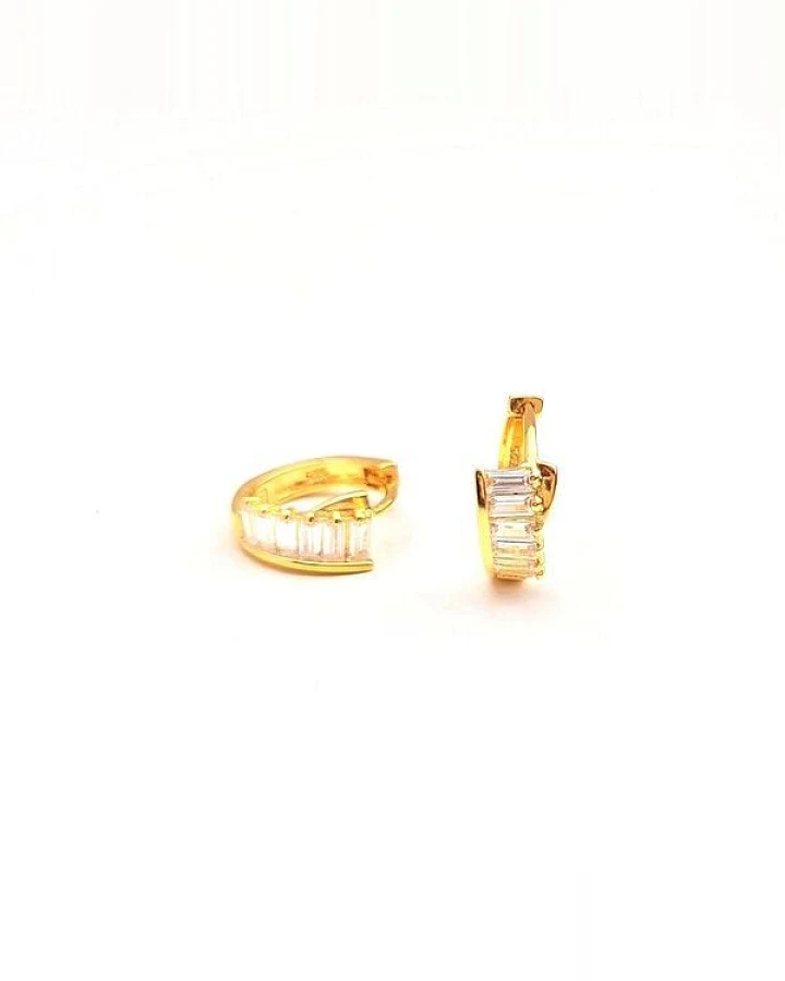 MOANINA Ohrringe Hoops Lucia - 925 Silber/18k Gold Vermeil