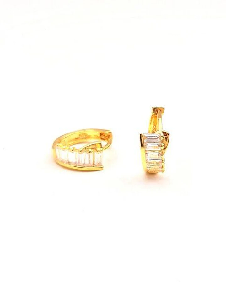 MOANINA Ohrringe Hoops Lucia - 925 Silber/18k Gold Vermeil