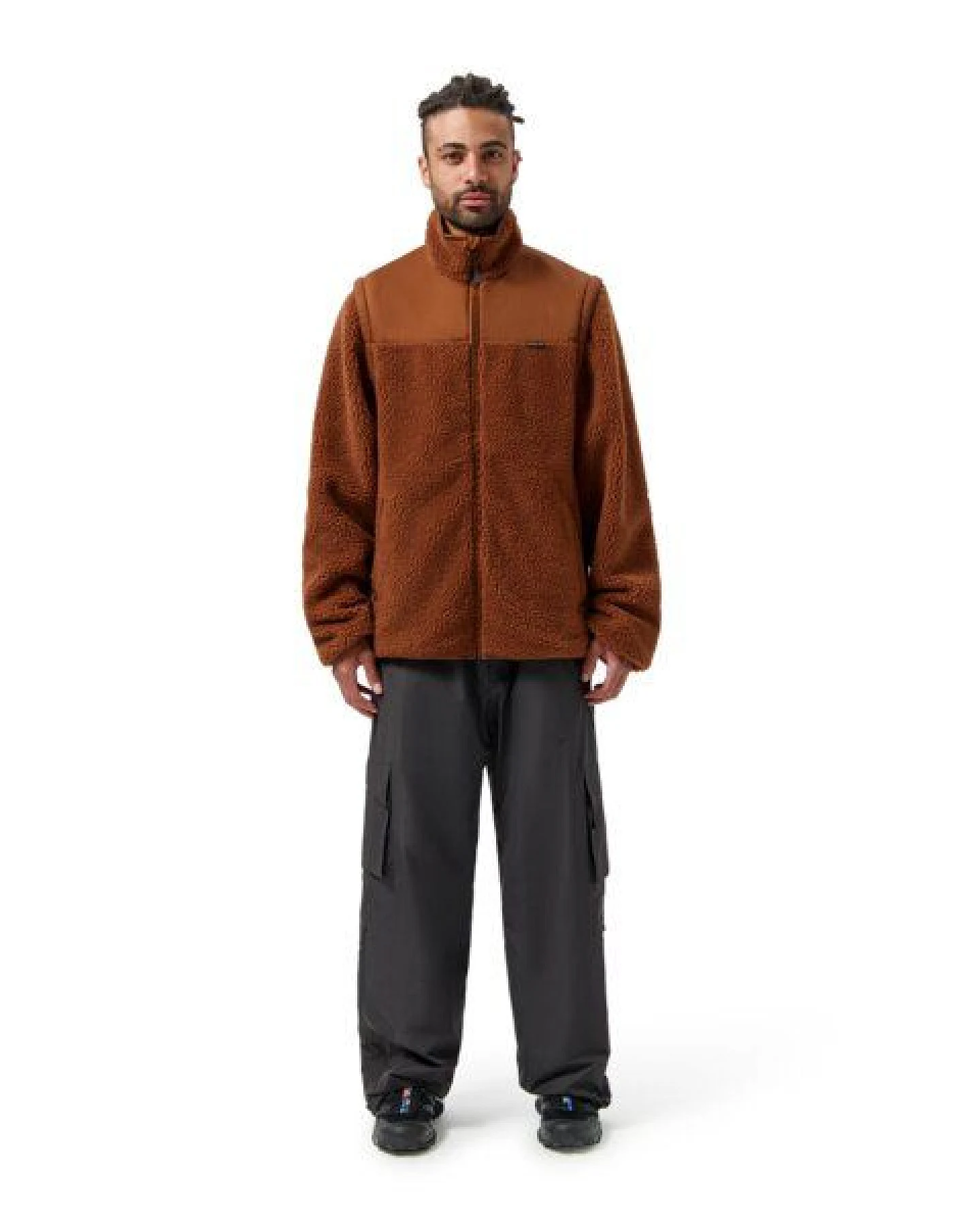 Maium Teddy Cardigan - Unisex Fleece Jacke aus recycling PET-Flaschen – Ansicht 3
