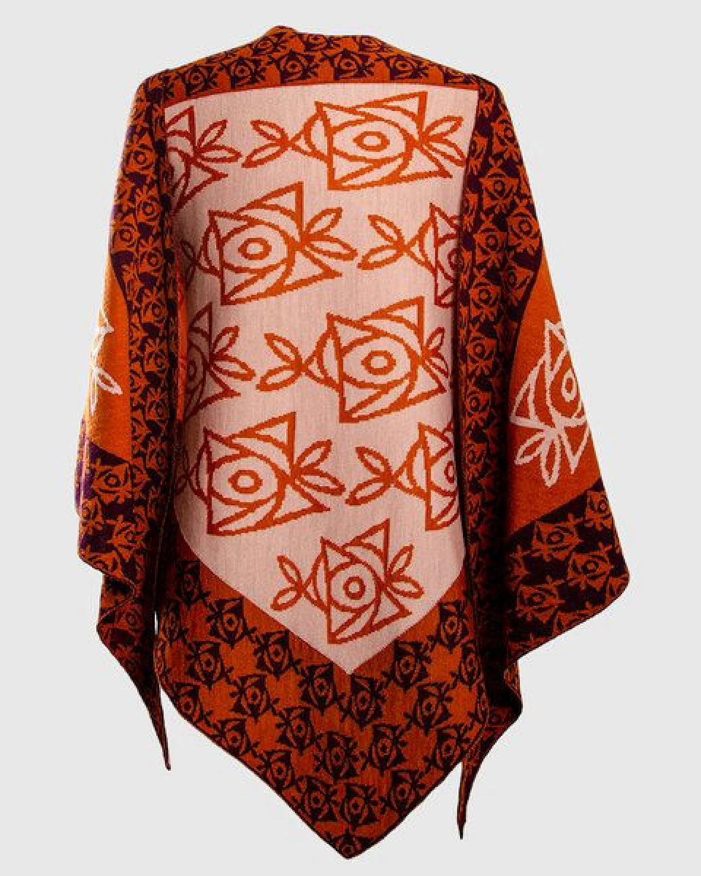 LANARTO slow fashion Stola Rose 4-farbig aus mulesingfreier Merinowolle Feinstrick made in germany – Ansicht 2