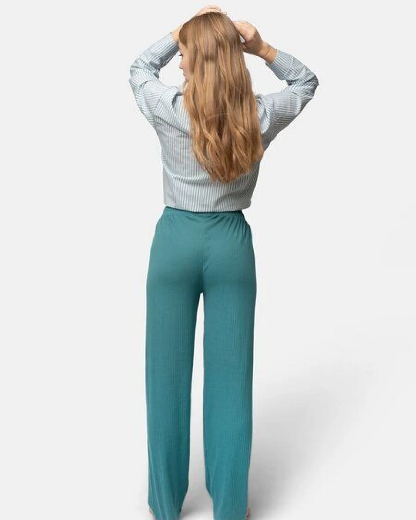greenjama Damen Hose aus Derby-Rib, GOTS-zertifiziert – Ansicht 2