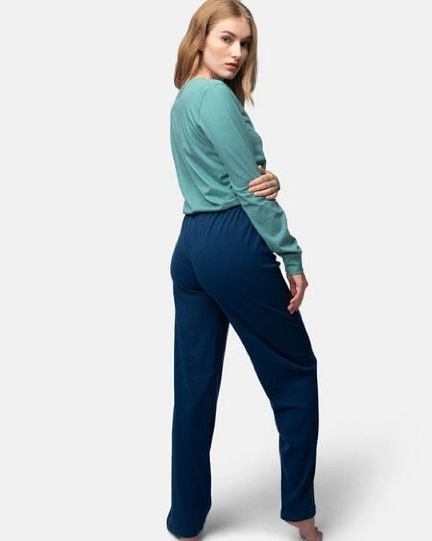 greenjama Damen Hose aus Derby-Rib, GOTS-zertifiziert – Ansicht 2