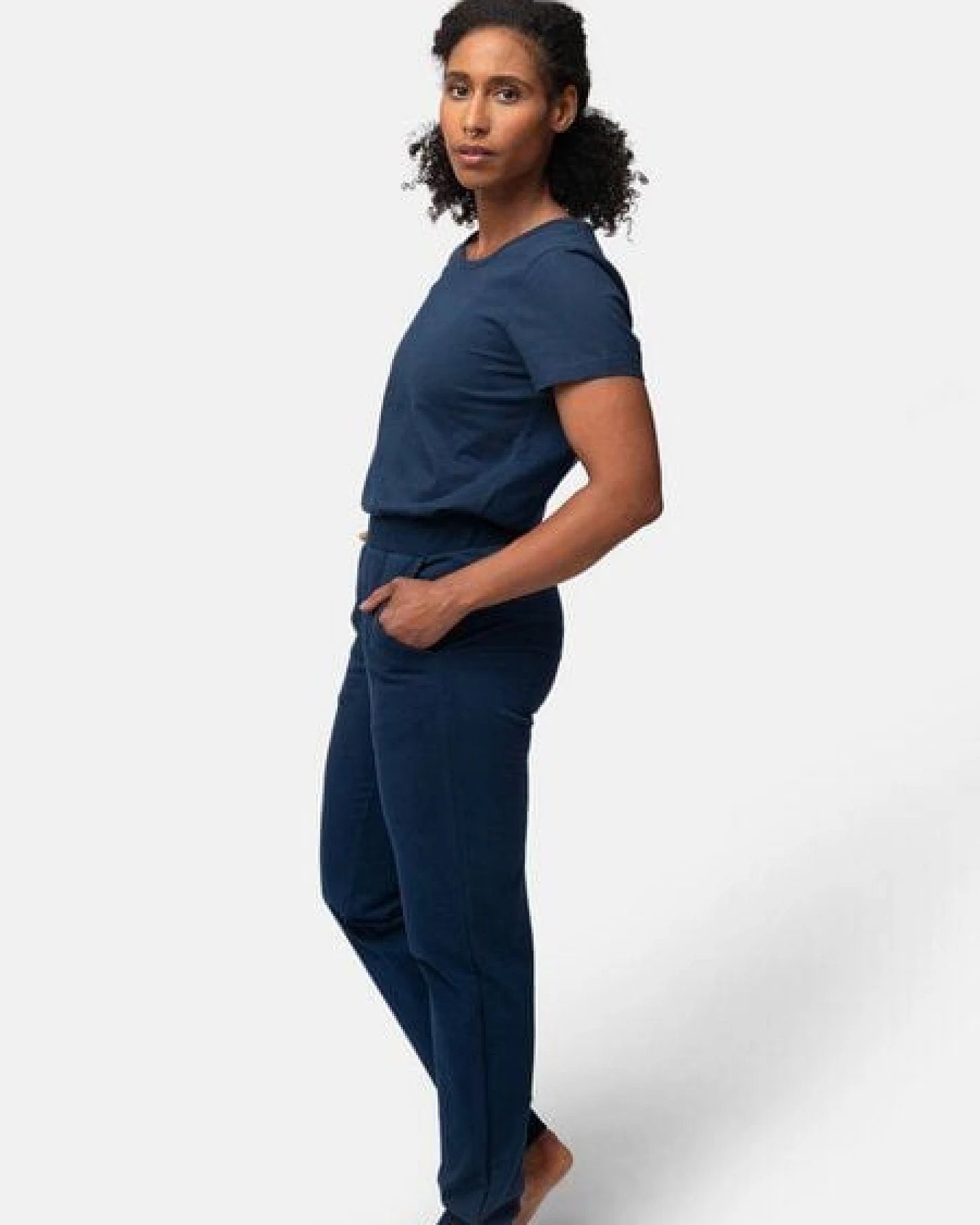 greenjama Damen Hose in weicher Sweat Qualität, GOTS-zertifiziert – Ansicht 2