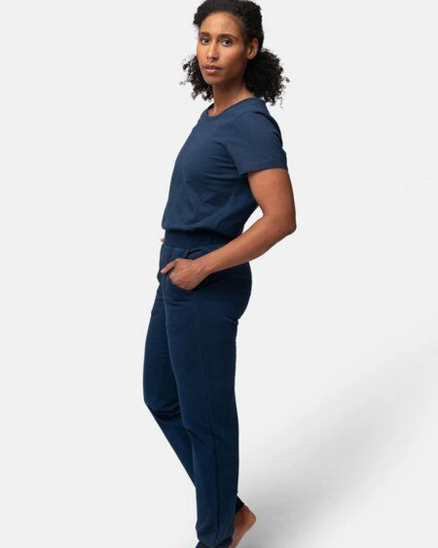 greenjama Damen Hose in weicher Sweat Qualität, GOTS-zertifiziert – Ansicht 2