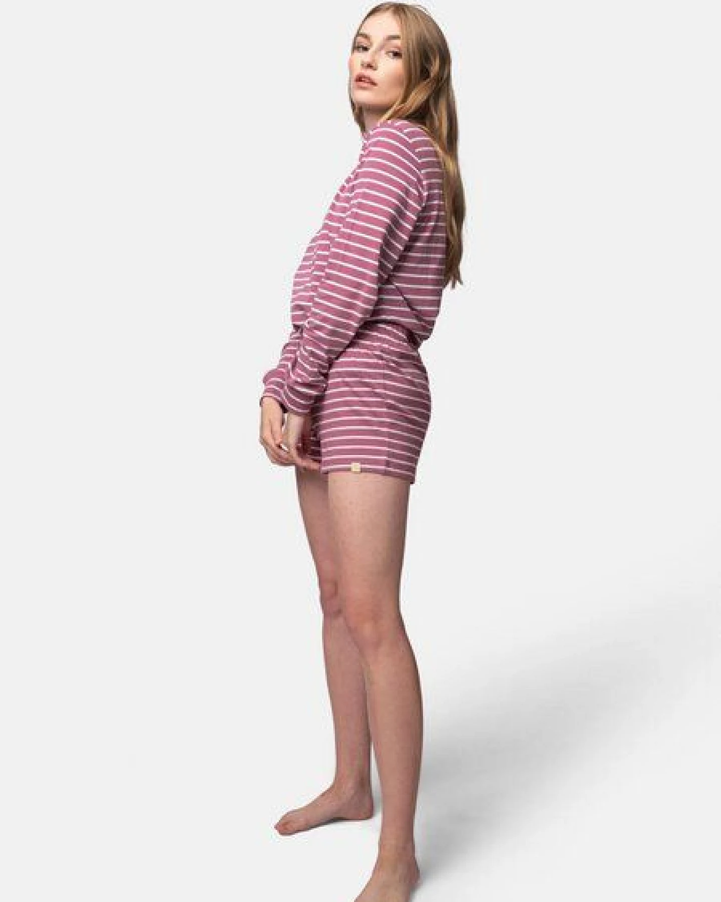 greenjama Damen Shorts Ringel, GOTS-zertifiziert – Ansicht 3